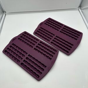 2 New Tupperware Purple Silicone Stick Mold 8796A-2 8796A-1